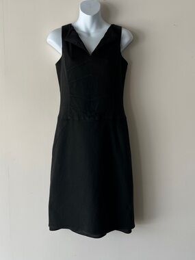 Kay Unger Black Sleeveless Sheath Business Cocktail Dress EUC Size 6